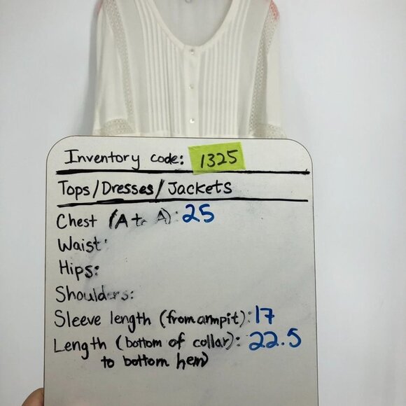 IRO White Keola sheer panelled lace button up Blouse size 40 - Picture 13 of 14